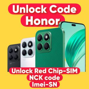 UNLOCK CODE HONOR NCK RED